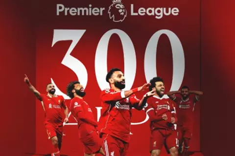 ظهور تاريخي.. ليفربول يحتفي بالمباراة الـ300 لمحمد صلاح